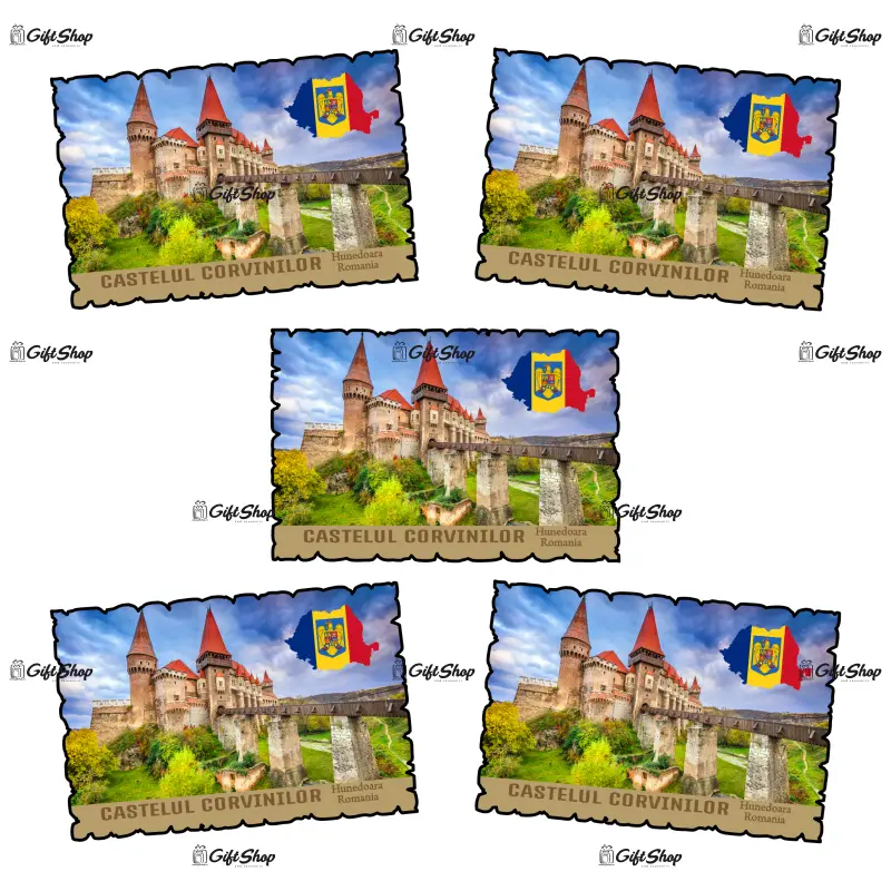 Castelul corvinilor, romania, magnet frigider mgs069